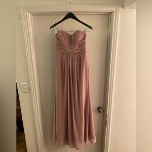 Dusty Rose Sweetheart Strapless Size 6 Dress